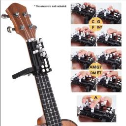 Reutilizável Guitar Chord Presser, Ukulele Chord Trainer, Guitar Aid Assisted Tool, Ukulele compacto, Assistente de acorde, Ukulele Acessórios - Image 5