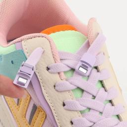 Sapato magnético laços clipe sem laços, Laços elásticos planos para tênis, Laços de borracha, Stretch Shoestrings - Image 2