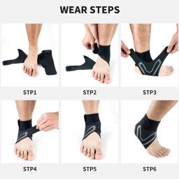1Pcs Fitness Sports Tornozelo Brace Ginásio Suporte Elástico Engrenagem Pesos Pé Wraps Protetor Pernas Poder Basquete Halterofilismo - Image 6