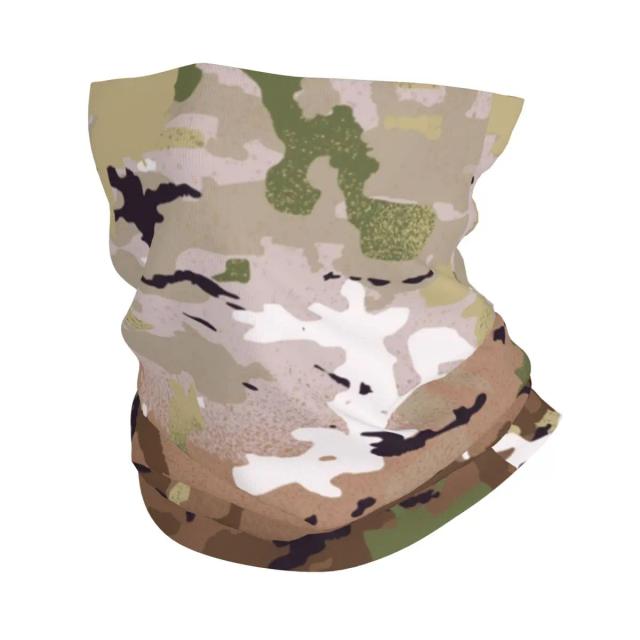 Bandana Unisex OCP Camuflada: Gaiter para Pescoço, Balaclava e Cachecol Quente para Ciclismo e Pesca em Todas as Estações