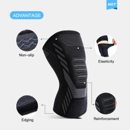 Joelheiras Suporte Para Esportes, menisco Joelheiras Proteção Patela, Brace Basquete, Manga De Segurança Fitness, 1 Pc - Image 3