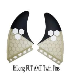 BiLong Futures Twin Fins, X Grande-Pretas de prancha, quilha Fin, desempenho de construção, Core Quilhas Surf Fin, 2 pcs Set - Image 1