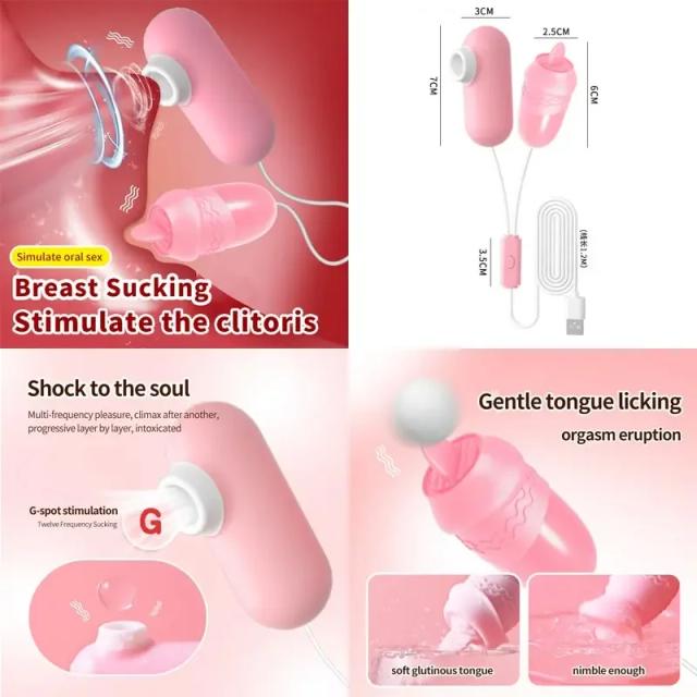Vibrador a Vácuo para Massagem Prostática e Estímulo de Bolas Vaginais em Silicone para Uso Masculino e Feminino