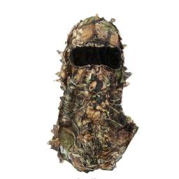 Tactical máscara camuflagem, 3d maple leaf estilo, capa de caça, cap capuz, ternos ghillie, airsoft acessórios, esportes ao ar livre, unisex - Image 3
