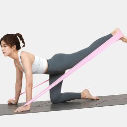 Faixa de resistência elástica para ioga e pilates, 150cm, elástico, para treinamento, ginásio, fitness, treinamento - Image 2