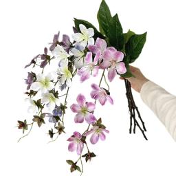 Impressão 3D Artificial Jasmine Fake Flores, Arranjo De Flores De Vaso, Ornamento De Paisagem, Decoração De Casa, Pesca - Image 6