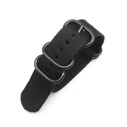 Faixa de relógio de náilon 18mm 20mm 22mm 24mm nato cinta premium exército esporte loop dropshipping militar preto fivela cinto pulseira - Image 3