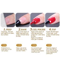 Glitter Gel Esmalte, Soak Off, unhas LED UV para Manicure DIY, brilho cintilante, outono, quente, rosa, 10 pcs por conjunto - Image 6