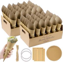 Portátil Corneta Confetti Set, Confetes para casamento, Confetes para casamento, 60 pcs - Image 1