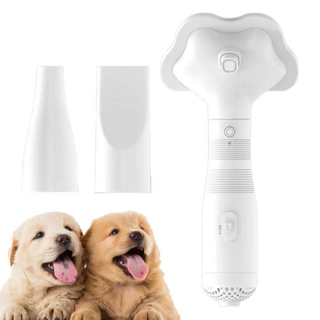 Secador para Cães com Escova 2-em-1 e 3 Velocidades, Ideal para Todos os Tipos de Pelagem