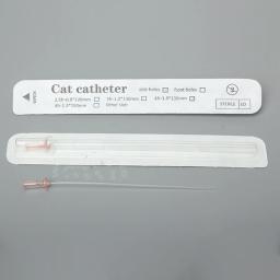 Cateter do gato de 12 pces sem cateteres urinários do estilete para o lado aberto 1.3mm da extremidade dos gatos aberto 1.0mm suprimentos veterinários - Image 4