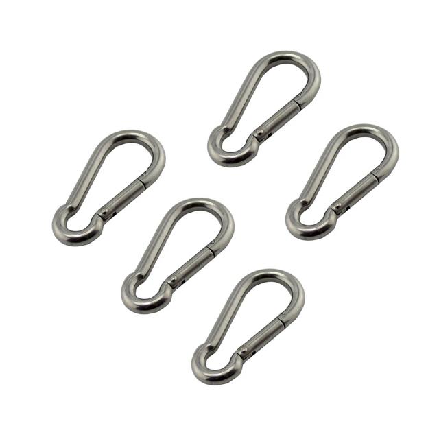Mosquetão Gancho Aço Inox 304 50mm 60mm 70mm 80mm