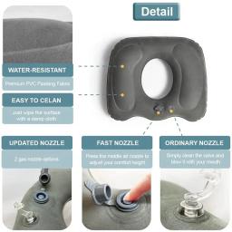 Inflável Donut Hemorrhoid Seat Cushion Pad, Almofada De Massagem, Cadeira, Assento De Carro, Escritório, Cadeira De Rodas, Alívio Da Dor, Nádega - Image 5