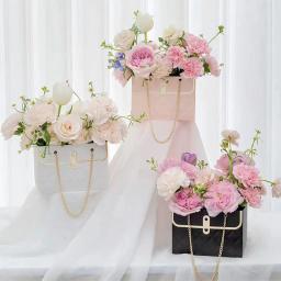 Caixas De Presente Para Arranjos De Flores, Caixas De Flores, Caixa De Saquinho Para Flores, Papel De Embrulho, Embalagem Rosa - Image 3
