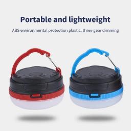 Luz de acampamento portátil com base magnética, luz de emergência, 3 modos de iluminação, barraca de trabalho ao ar livre - Image 6