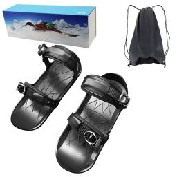 Patins de esqui curtos portáteis para adultos, sapatos snowblades, snowblades, snowboard ajustável, esportes ao ar livre, novo, inverno - Image 4