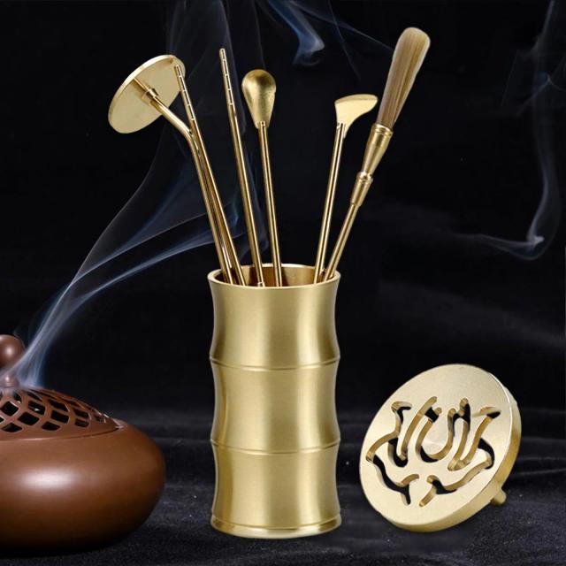 Conjunto de Incenso Chinês para Cerimônia - 7 Peças com Aroma para o Lar