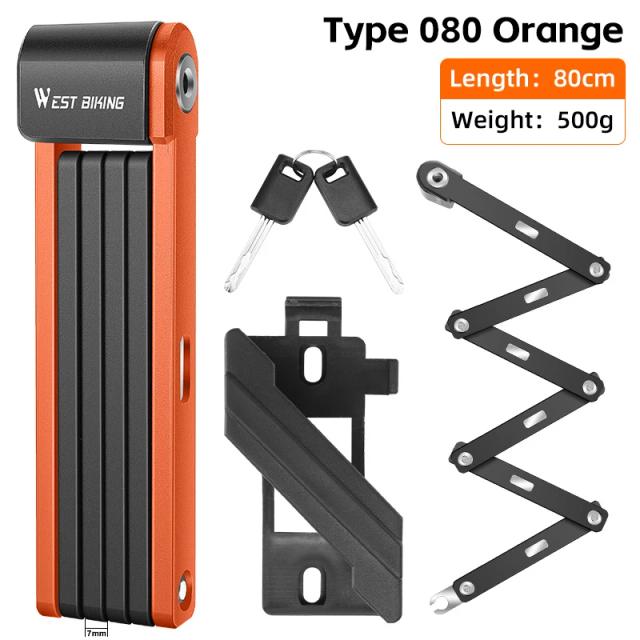 Bloqueio Portátil Antirroubo para Bicicletas - Cadeado Dobrável de Segurança para MTB, Estrada e E-Bike com Alta Resistência