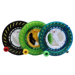 1 peça torcida kite string corda linha ao ar livre aperto redondo 150/200/400m kite carretel enrolador aperto de mão roda corda voando lidar com ferramenta - Image 2