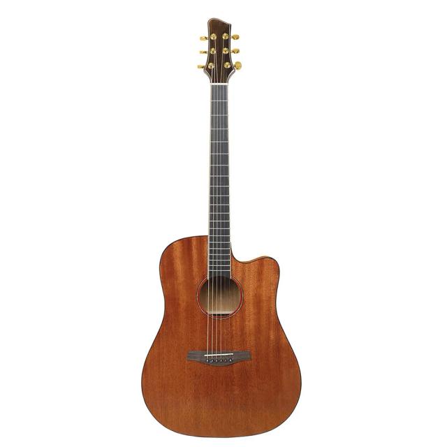 Guitarra Elétrica Acústica de 41 Polegadas com Chave e Pano de Limpeza - Kit Iniciante com Escala em Rosewood
