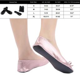 Depois de patry sapatos dobráveis ballet flats portátil viagem dobrável sapato baile de formatura apartamentos roll up para sapatos de festa de casamento nupcial - Image 3