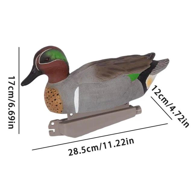 Decoy Flutuante de Pato Nórdico para Decoração de Jardim e Caça em Lagos e Piscinas