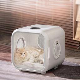Automático Inteligente Pet Secagem Caixa, Gato Cabelo Máquina De Sopro, Cão Cabelo Secador, Grande Capacidade, Cão Cabelo Secador, Pet Fabricação, 220V, 50L - Image 1