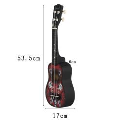 IRIN-Ukulele havaiano para crianças e adultos, colorido 4 cordas, mini guitarra, instrumento de cordas, iniciantes, 21 Polegada - Image 3