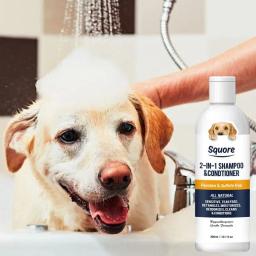 Shampoo e Condicionador para Pele Sensível, Shampoo Hidratante para Cães e Gatos, PH Equilibrado, 300ml - Image 2