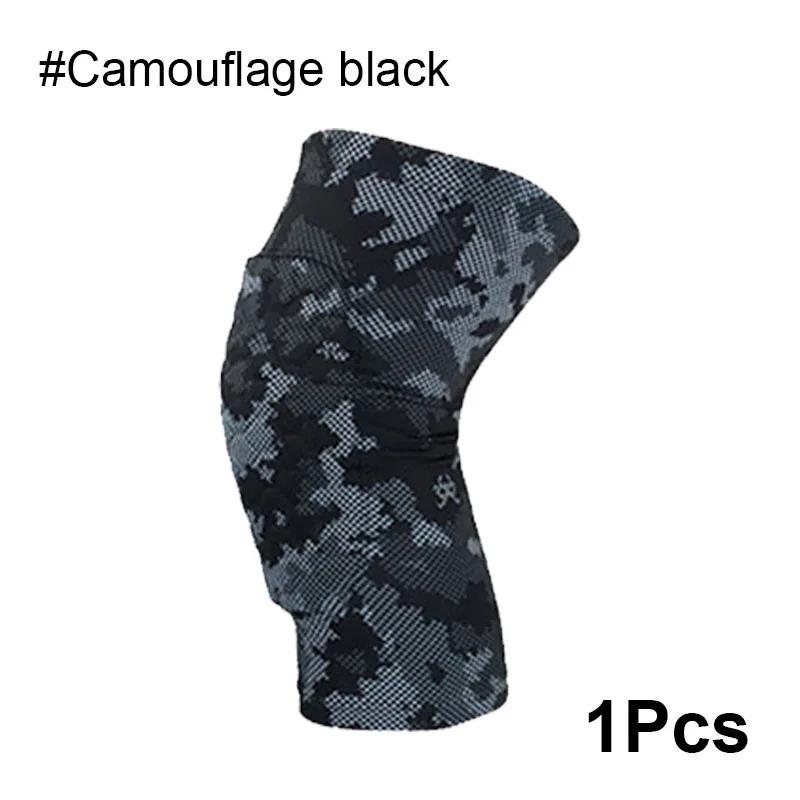1Pcs Anti-Slip Honeycomb Knee Pads Protector Long Compression Leg Sleeve para Homens Mulheres Adulto Voleibol Baseball Football - Image 1