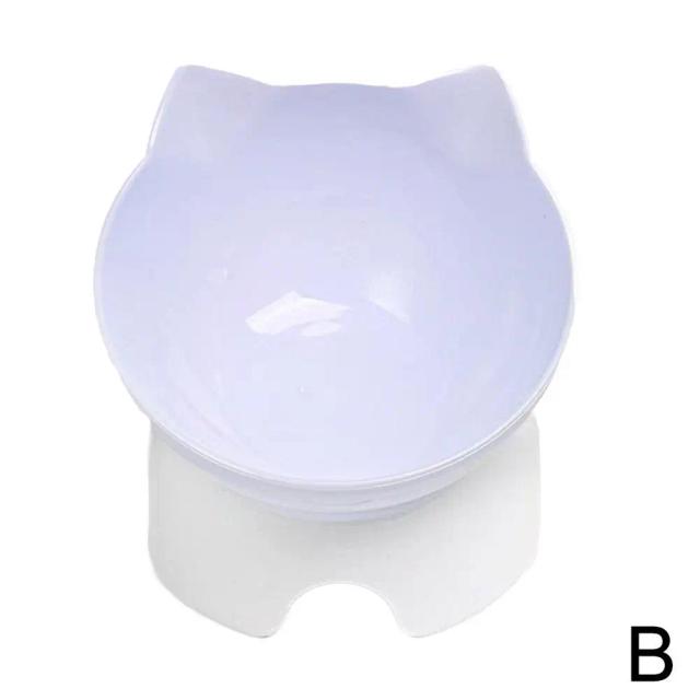 Alimentador Antiderrapante com Suporte Inclinado para Cães e Gatos - Tigela de Água e Comida