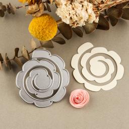 3d espiral flor guirlanda corte de metal dados para diy scrapbooking álbum artesanato decorativo gravação cartões de papel fazendo 2021 novo - Image 6