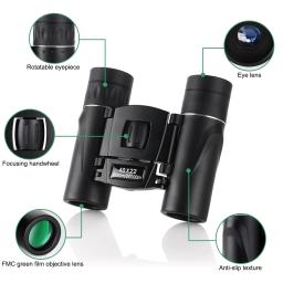 Telescópio Binocular De Caça Portátil, Binóculos Dobráveis HD, BAK4 FMC Optics, Mini, 40x22 - Image 2