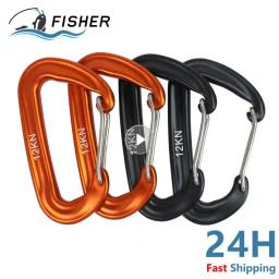1Pcs Escalada Profissional Mosquetão D Forma Montanhismo Fivela Gancho 12KN Segurança Bloqueio Outdoor Equipamento de Escalada Acessório - Image 1