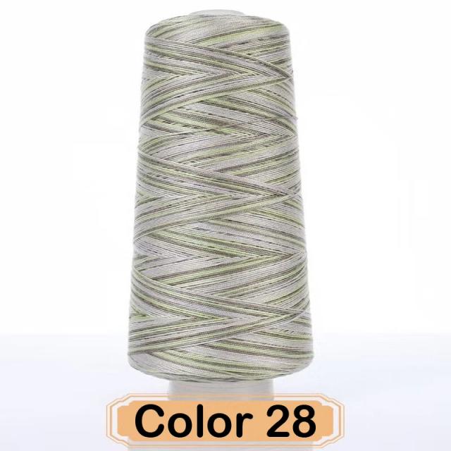 Fio de Algodão de Seda para Bordado e Costura - Tecido Oco para Artesanato DIY, 600m, Tamanho 7, 300g/Rolinho