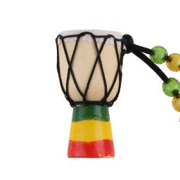 Africano Mini Djembe Percussão Hand Drum, Pingente para Bongo, Presente clássico para crianças, Kids Learning Instrument, Presente - Image 3