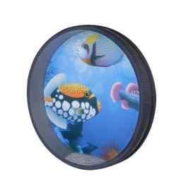 Ocean Sound Tambourine para Crianças, Onda Do Mar, Tambor De Mão, Instrumento De Percussão, Música Do Bebê, Presentes De Aprendizagem, 8 in, 10 in - Image 1