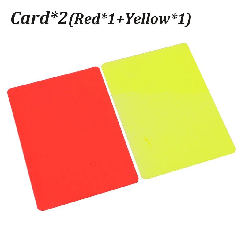 Futebol árbitro Cartões Set, apito de metal com treinador esportivo, árbitro Card Set, apito Scorebook, lápis, vermelho e amarelo - Image 1
