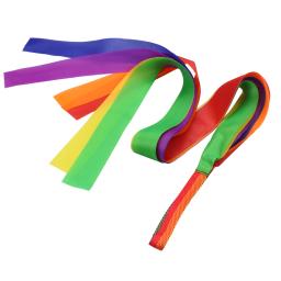 Rainbow Ribbon para Ginástica Rítmica, Brinquedos de Desenvolvimento Sensorial, Streamer para Crianças, Jogos de Festa, 2PCs - Image 3
