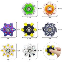 Spinner de mão correndo figura pequena ponta do dedo giroscópio ilusão visual brinquedo de descompressão rotação dinâmica criativa das crianças - Image 1