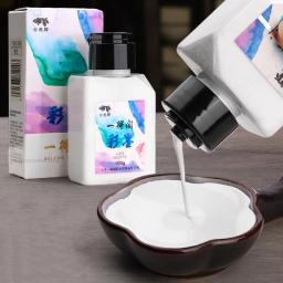 Yidege-tinta branca caligrafia chinesa tinta especial, pintura em branco destaques folhas, cópia Escritura escova água - Image 1