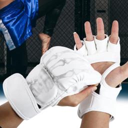 Luvas de combate MMA com meio dedo, confortáveis, fáceis de usar, duráveis, resistentes e respiráveis, luvas de boxe para homens - Image 3