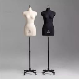 Manequim de costura feminino alfaiate manequim corpo para roupas design busto vestido forma suporte base metal modelo manequim expositor - Image 3