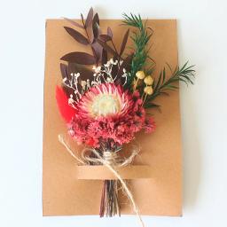 Mini flores secas naturais bouquet, DIY materiais florais, dama de honra boutonnieres, decoração do casamento do Natal, dia dos namorados, 1pc - Image 3