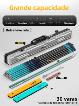 Bennu 2025 Nova Bolsa para Vara de Pesca com Casco Rígido, Estojo de Armazenamento de ande Capacidade para Equipamentos de ... - Image 3
