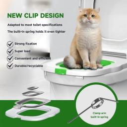 Suprimentos para Animais, Higiênico Reutilizável para Cães e Gatos, Treinamento Potty, Caixa de Linhagem Universal, Sistema de Assento para Ingente, Treinamento Gatinho - Image 3