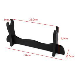 Grande espada expositor titular 1/2 camada de madeira samurai espada desktop rack exibição para katana wakizashi tanto varinha organizador - Image 2