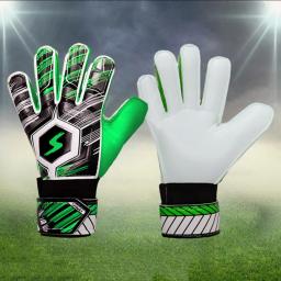 Luvas profissionais do goleiro do futebol, Keeper ajustável do futebol, crianças e jovens, adultos, Fingersave - Image 1