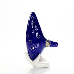 Flauta Ocarina Cerâmica Azul para Iniciantes, Lenda do Alto C, Tempo Inspirado, Instrumento Musical, Acessórios, 12 Buracos - Image 2