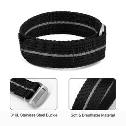 Premium Nylon Watch Strap, Militar Sport Band, Tecido Pulseira, Cinto Substituir Acessórios, Alta Qualidade, 20mm, 22mm - Image 2